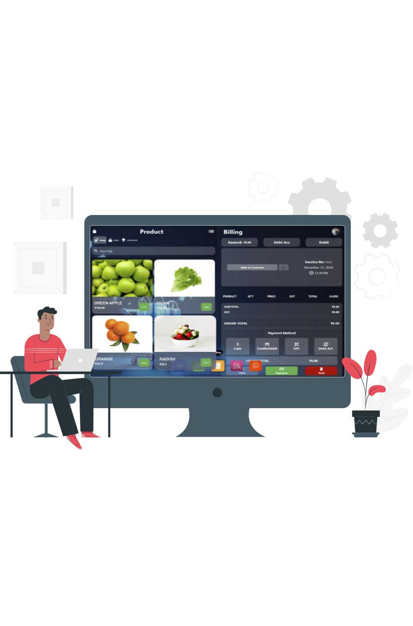 Smart POS full view interface