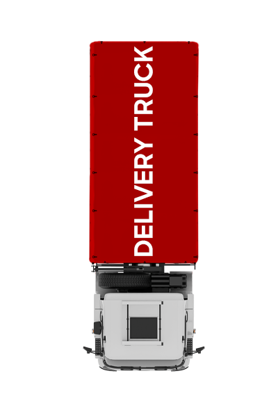 Delivery truck used for automated shipping and tracking