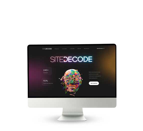 A beautifully designed landing page example with vibrant colors and engaging layout.